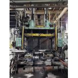 LOW PRESSURE DIE CASTING MACHINE WITH HYDRAULIC PRESS, FURNACE, AND DIE COOLING