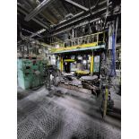 LOW PRESSURE DIE CASTING MACHINE WITH HYDRAULIC PRESS, FURNACE, AND DIE COOLING