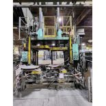 LOW PRESSURE DIE CASTING MACHINE WITH HYDRAULIC PRESS, FURNACE, AND DIE COOLING