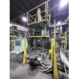 LOW PRESSURE DIE CASTING MACHINE WITH HYDRAULIC PRESS AND FURNACE