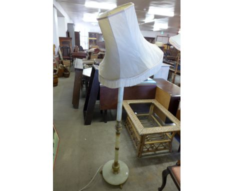 An onyx standard lamp 