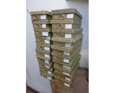 A quantity French button boxes 