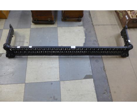 A cast iron fender 