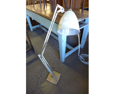 A mottled effect anglepoise lamp 