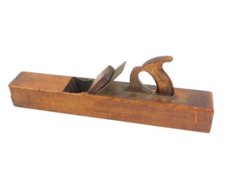 A vintage Jack plane, stamped K Burgess, 52cm long.&nbsp;