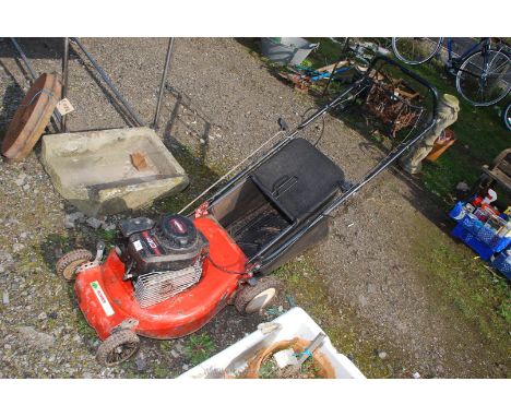 A Mowerland (Briggs &amp; Stratton four stroke engine) Sprint 40 mower with grass box (sold as seen) no rear safety plate.