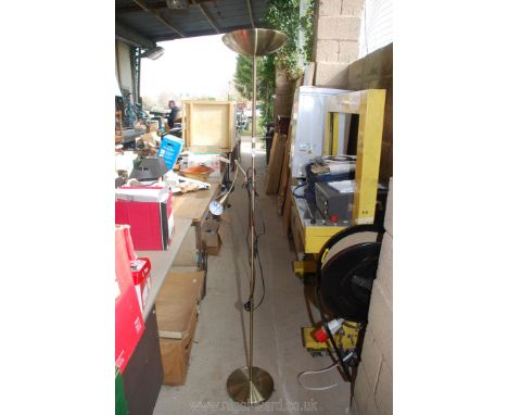 An upright light with adjustable reading light (working at time of lotting).