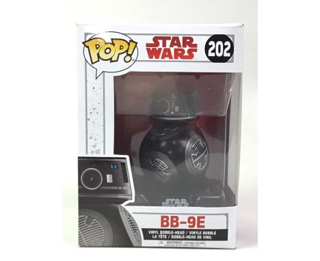 COLLECTION OF "POP!" STAR WARS FIGURES, all boxed, along with a vintage Playcraft Busy Bodies winter sports set, also boxed