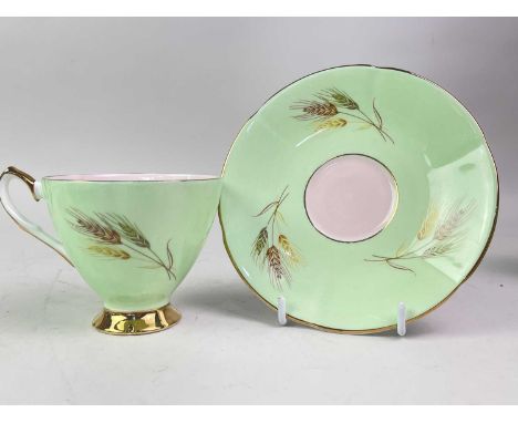 ELIZABETHAN PART TEA SERVICE, including cups, saucers, plates, sugar and cream 