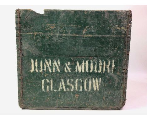 VINTAGE BOTTLE CRATE, inscribed Dunn &amp; Moore33cm high