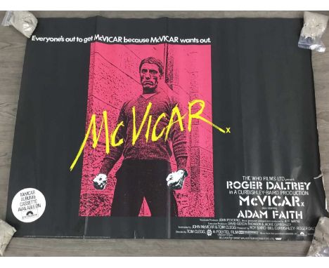MCVICAR FILM POSTER, printed in the UKquad size
