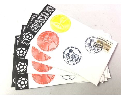 COLLECTION OF FOOTBALL FIRST DAY COVERS, including Mexico '70 World Cup examples