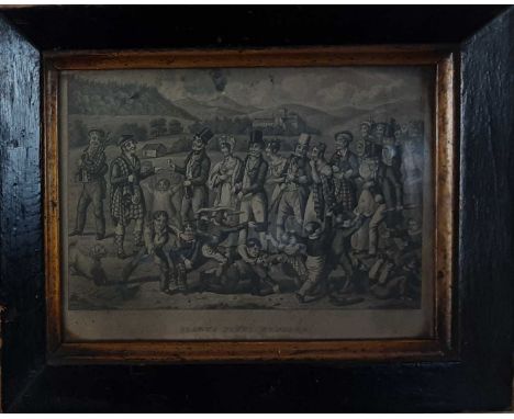 AFTER JOHN GRANT, GRANT'S PENNY WEDDING  print on paper of Plate 2 - Meeting the First Foolframed and under glassoverall size