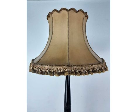 CHINOISERIE STANDARD LAMP, with shade, on a circular base180cm high