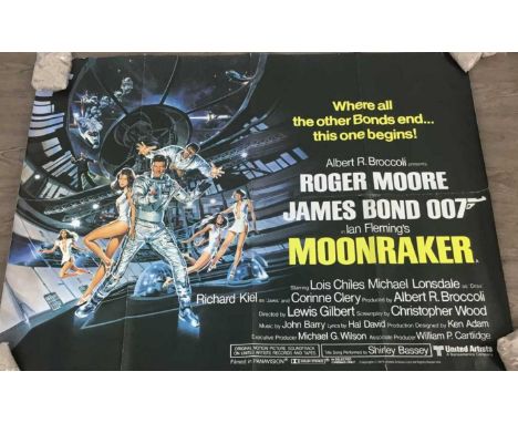 JAMES BOND, MOONRAKER FILM POSTER, printed in Englandquad size