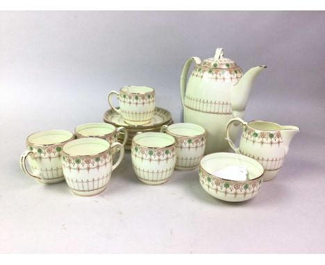 NORITAKE PART DINNER SERVICE, AND A GRAFTON PART COFFEE SERVICE  each service with floral and gilt decoration 