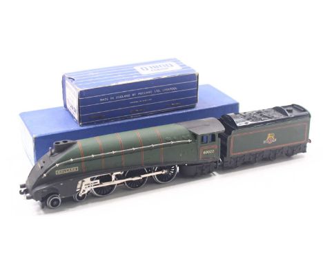 Hornby Dublo L11 "Mallard" in BR green livery, housed in separate loco and tender boxes, in excellent condition, some marks o
