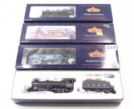 Three Bachmann 00 gauge locos to include a standard class 5MT in BR green, late crest, no.73014, an Ivatt class 4 no.3001, in