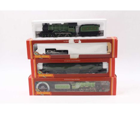 Four Early Hornby locos to include a B12 in LNER green, no.8509, missing outer cardboard box, insert only, a class 47 in BR g
