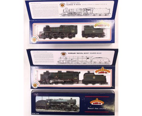 Three Bachmann 00 gauge locos, to include a BR standard 4 loco in BR green, no.75029, late crest, an ex-LMS Fowler unrebuilt 