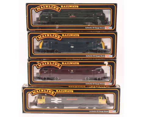 Four Mainline 00 gauge locos to include a class 56 in BR Railfreight grey, no.56075, "West Yorkshire Enterprise", a class 42 