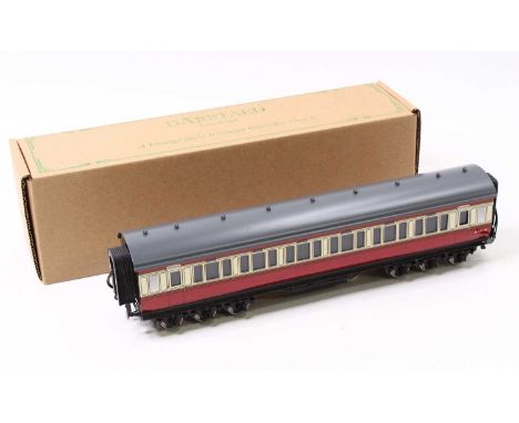 Darstead 12-wheeled bogie coach, LMS Period II Sleeping car 10548, LMS red lined yellow &amp; black, with internal lighting. 