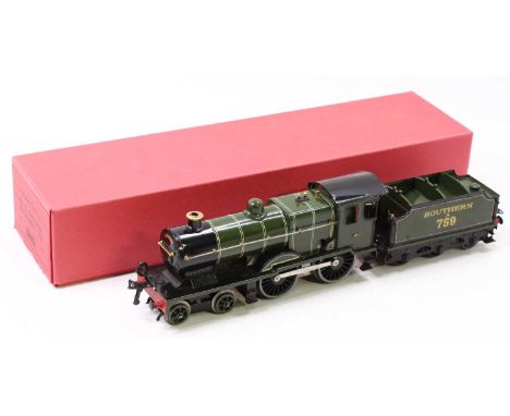 Hornby 0 gauge 1930-35 SR L1 class loco, A759 on small cabside numberplate, black running plate, unlined cabside, lined south