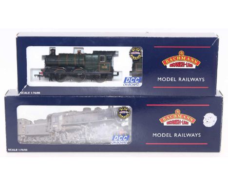 Two Bachmann DCC 00 gauge locos to include an Ivatt class 4 2-6-0 loco, no.43154, in BR lined black, early emblem, together w