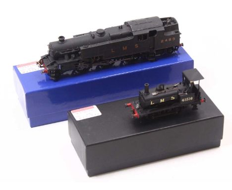 Two kit-built locos, including a Nu-cast 0-4-0 Tank ex-Midland railway, Johnson class 1116A, in LMS black, No. 41516, built a
