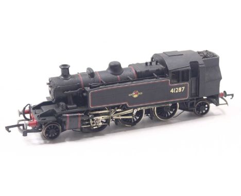 00 gauge kit built 2 rail Ivatt 2MT, in BR black, late crest, no.41287, fitted with wire brake rodding, etched shoes, sander 