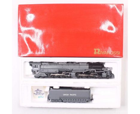 Rivarossi HO gauge Union Pacific Big Boy 4-8-8-4 4002 loco, in grey livery, housed in original box, one step damaged, otherwi