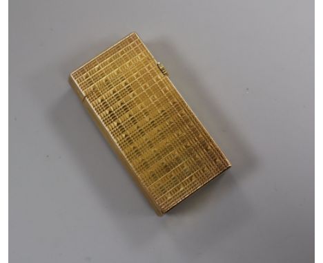 A Dunhill Rollagas gold plated lighter