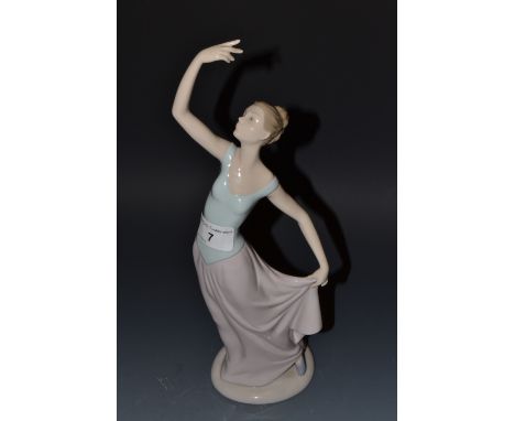 A Nao figure, of an elegant dancer, 34cm high, printed mark