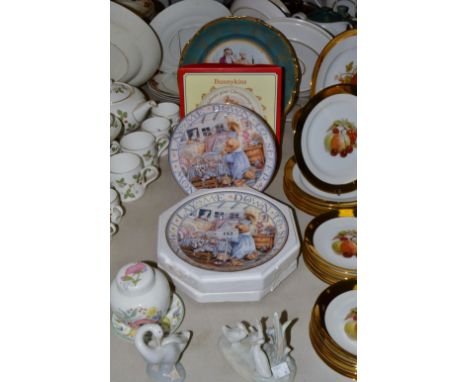Ceramics - a Lladro model Goose;  Nao Gosling's, a Royal Doulton Bunnykins plate ;  etc (6)