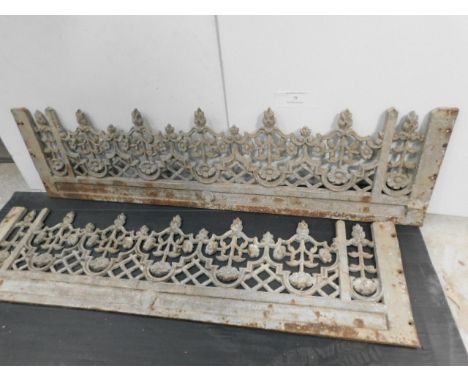 * 2x Cast iron garden edges