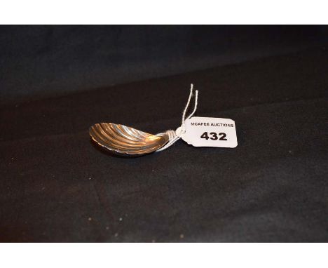 A George III Silver Caddy Spoon, London 1798, Edward Morley 