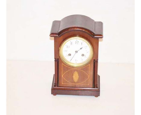 A Nice Inlaid Mahogany Mantle Clock 