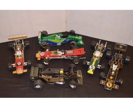 A Very Nice Set of Six (1-18) Scale Models of Racing Cars 