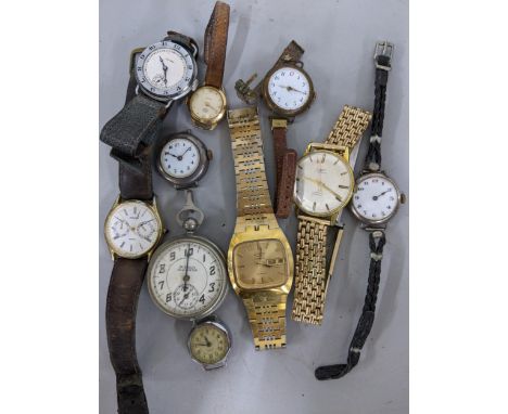 Mixed watches to include a gents vintage Rotary automatic gold plated watchLocation: 