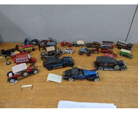 Diecast model vehicles to include Franklin Mint Precision models, models of Yesteryear, Corgi and othersLocation: 