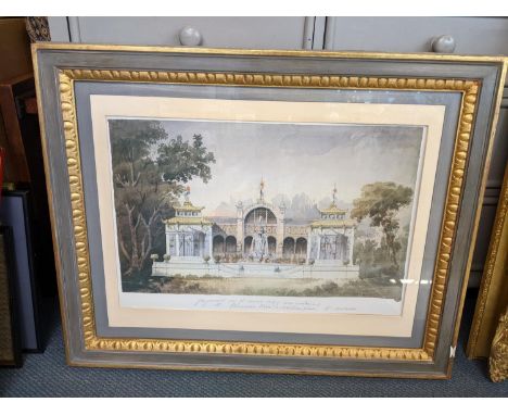 A large Aviary print in a glazed frame Location: LWB 