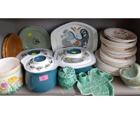 Mid 20th century tableware to include Poole pottery, Washington 'Bamboo' plates and bowls, and ShorterLocation: R1:4 