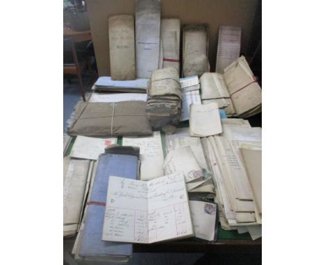 A selection of late 19th/early 20th century Solicitor's documents, partially used cheque book and bank book, 1924 Election pa