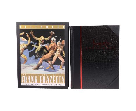 Frank Frazetta, Testament, Underwood Books, California, deluxe first edition number 45 of 1200 copies, signed, leather bound 
