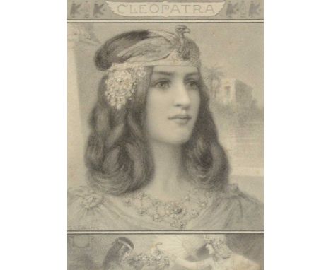 George Henry Edwards (British, 1859-1918), Cleopatra, crayon, signed, 30x22cm.  Provenance:With The Maas Gallery, acquired 20