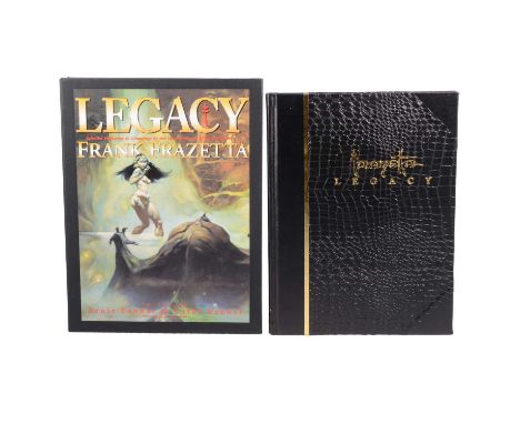 Frank Frazetta, Legacy, Underwood Books, California, limited edition number 54 of 120 copies, signed by the particpants, leat
