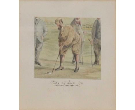 Thomas Hodge (British 1827-1907),Gilbert Mitchell-Innes 'The Owner', three-quarter length portrait,pencil and wash on sheet, 