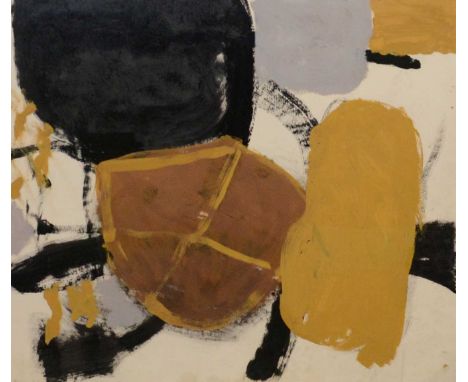 Trevor Bell (British, 1930-2017)Homage to Roger,mixed media on paper, signed, dated '62, and titled verso,54.5cm x 63.5cm.Con