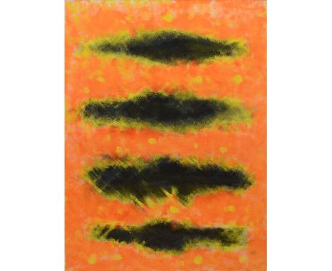 William Gear (Scottish, 1915-1997),Untitled abstract,mixed media on paper, signed and dated '90,73.5cm x 53cm.