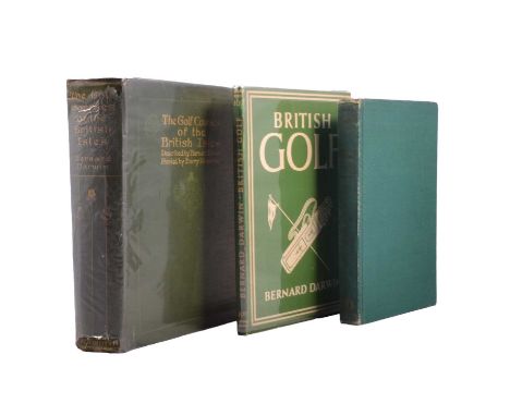 Golfing interest: three early volumes by Bernard Darwin includingThe Golf Courses of the British Isles, Duckworth &amp;Co 191